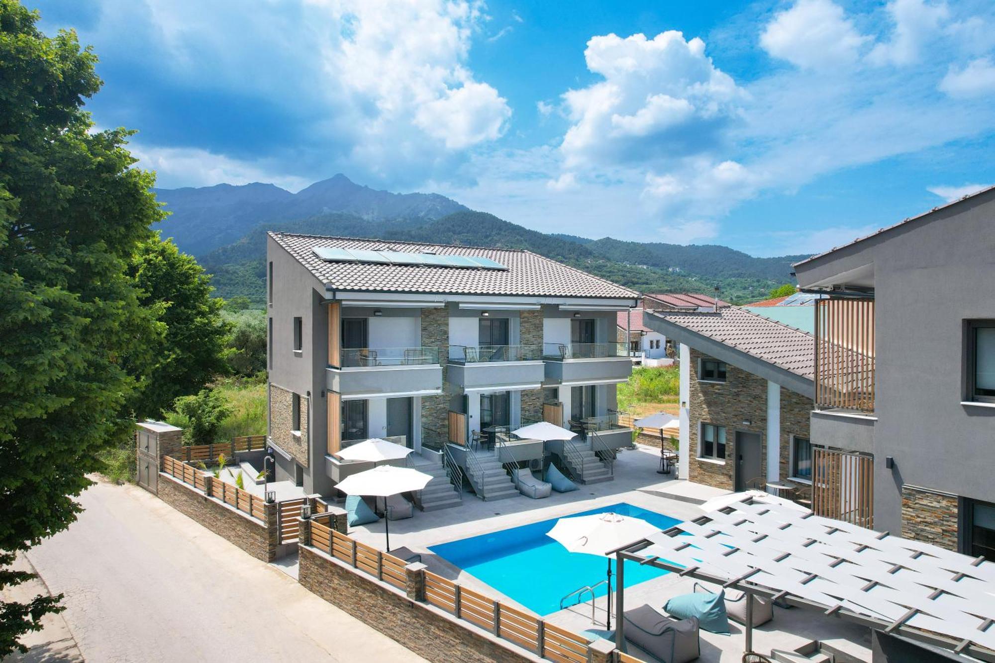 Aerino Luxury Villas Chrysi Ammoudia Bagian luar foto
